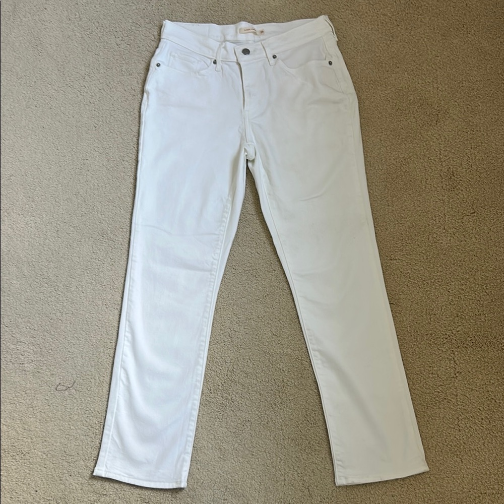 Levi's Women's Straight Leg Jeans | Size 28 | White